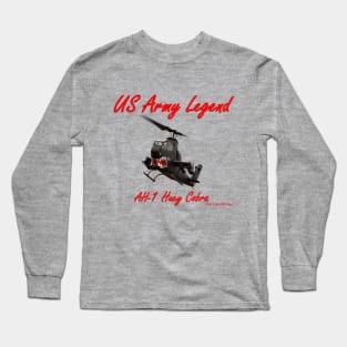 AH-1 Huey Cobra Legend Design Long Sleeve T-Shirt